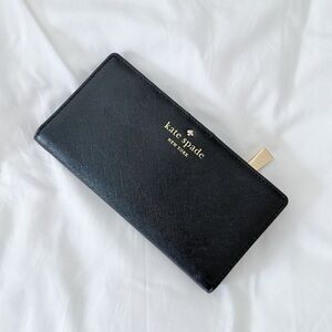 Kate Spade Zipper Wallet Black
